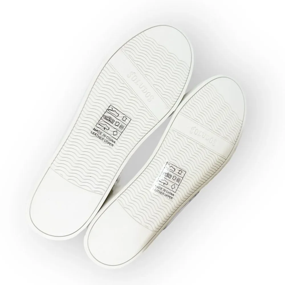 SOLUDOS Women’s‎ Ibiza Platform Sneaker Hot Stuff Embroidered Sneaker NIB size 8